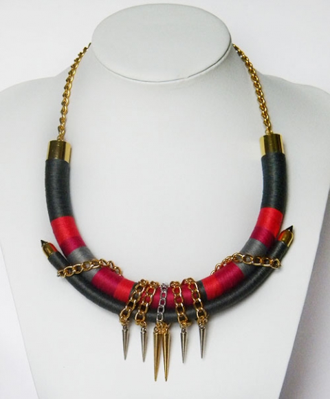 Barczijewellery - Statement fonal nyaklánc, Meska