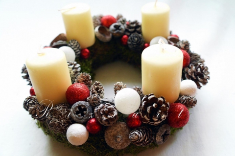 RizsArt - Adventi koszorú, Meska RizsArt - Adventi koszorú, Meska