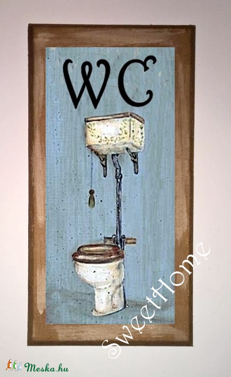 Lubettdekor, WC tábla, Meska