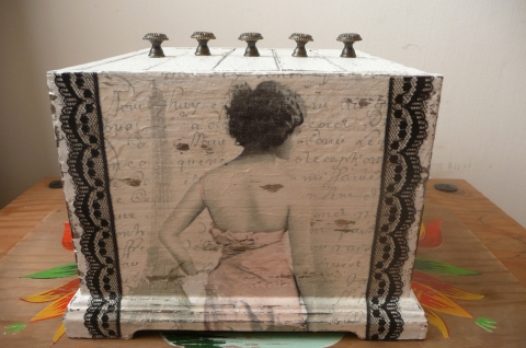 Luluvi - Vintage fényképtartó ládika, Meska