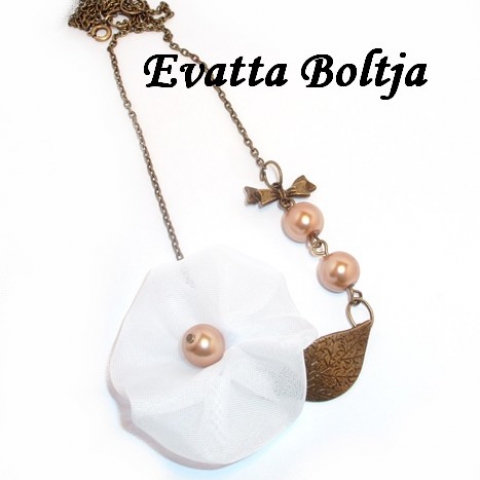 Evatta - Vintage virág nyaklánc, Meska