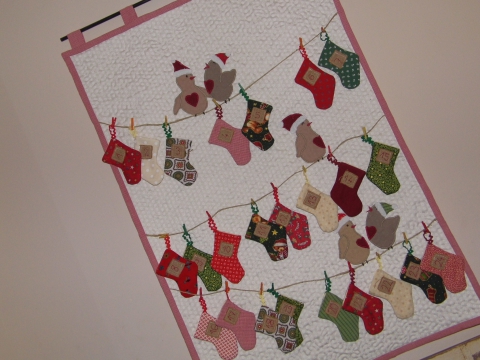 Sunnypatchwork - Adventi naptár madarakkal, kiscsizmákkal, Meska Sunnypatchwork - Adventi naptár madarakkal, kiscsizmákkal, Meska