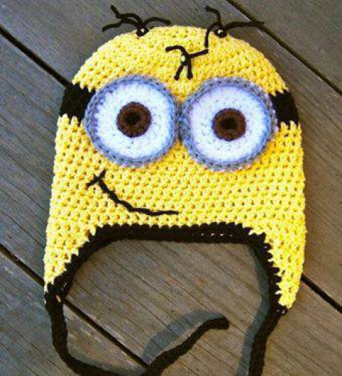 Csiga32 - Horgolt Gru minion sapka, Meska