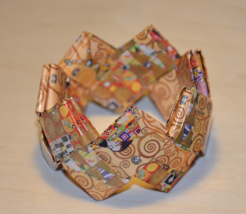 MonaBizsu - Karkötő Klimt Életfa mintával, Meska