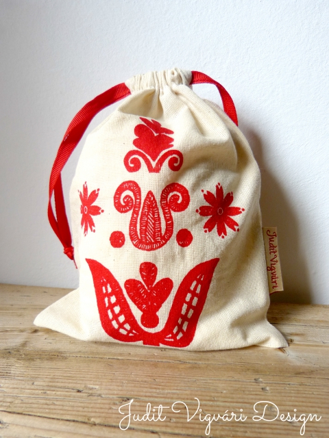 JuditVigvariDesign - Szarvas vászonzsák, Meska
