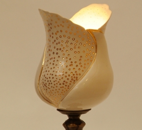 DiosGabiKeramia - Porcelán hangulatlámpa, Meska