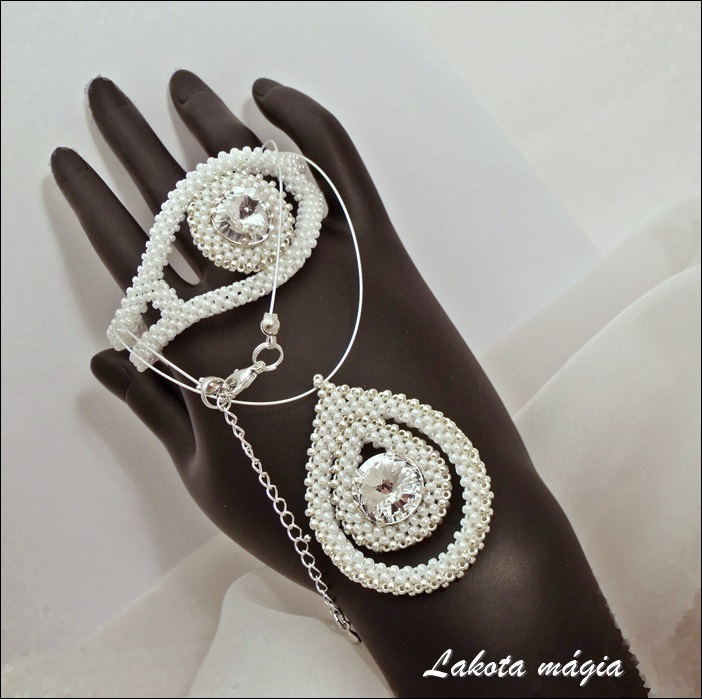 Lakota - Esküvői - alkalmi szett swarovski kristályokkal, Meska