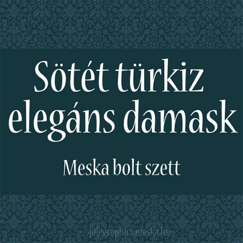 *Sötét türkiz elegáns damask* - Graphic, Meska bolt Desing Szett, Vegyes technika, Illusztráció, Grafika, *Sötét türkiz elegáns damask* - digitális születésnapi üdvözlőlap

Megfizethető, eredeti, kreatív, e..., Meska