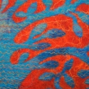 Nemezpárna, Falomb mintás vörös alapon türkiz színnel. 40 x 40 cm, Dekoráció, Otthon, lakberendezés, Dísz, Lakástextil, Nemezelés, Ez a nemezpárna egy párnacsalád része, de önmagában is nagyon szép, szeretni, dédelgetnivaló dísz.
A..., Meska