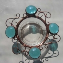 Tiffany-4 csepp víz-a föld színei mécsestartók, Otthon, lakberendezés, Dekoráció, Gyertya, mécses, gyertyatartó, Ünnepi dekoráció, Fémmegmunkálás, Kinek dinamikát,örvénylő,lüktető erőt,s kinek nyugalmat,elmélyülést és relaxálást segítik ezek a kis..., Meska