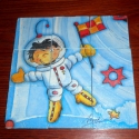 Fa kirako, puzzle kicsiknek Urhajos 3., Játék, Fajáték, Logikai játék, Decoupage, szalvétatechnika, 9 darabos fa kirakot keszitettem kicsik szamara szalveta-technikaval.
A lapocskak 5*5 cm-esek. Elszo..., Meska