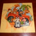 Fa kirako, puzzle Allatos 4., Játék, Fajáték, Logikai játék, Decoupage, szalvétatechnika, 9 darabos fa kirakot keszitettem kicsik szamara szalveta-technikaval.
A lapocskak 5*5 cm-esek. Elszo..., Meska