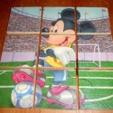 Fa kirako, puzzle kicsiknek Miki egeres 5. , Játék, Fajáték, Logikai játék, Decoupage, szalvétatechnika, 9 darabos fa kirakot keszitettem kicsik szamara szalveta-technikaval.
A lapocskak 5*5 cm-esek. Elszo..., Meska