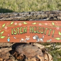 Isten hozott!, Állatfelszerelések, Otthon, lakberendezés, Utcatábla, névtábla, Famegmunkálás, Festett tárgyak, Fatáblára akril festékkel készült festmény. Az időjárás viszontagságaitól lakkréteg védi.

Minden tá..., Meska