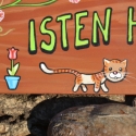 Isten hozott!, Állatfelszerelések, Otthon, lakberendezés, Utcatábla, névtábla, Famegmunkálás, Festett tárgyak, Fatáblára akril festékkel készült festmény. Az időjárás viszontagságaitól lakkréteg védi.

Minden tá..., Meska