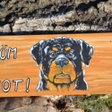 Gyűlölöm az erőszakot!, Állatfelszerelések, Otthon, lakberendezés, Utcatábla, névtábla, Famegmunkálás, Festett tárgyak, Fatáblára akril festékkel készült festmény. Az időjárás viszontagságaitól lakkréteg védi.

Minden tá..., Meska