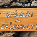 Gyűlölöm az erőszakot!, Állatfelszerelések, Otthon, lakberendezés, Utcatábla, névtábla, Famegmunkálás, Festett tárgyak, Fatáblára akril festékkel készült festmény. Az időjárás viszontagságaitól lakkréteg védi.

Minden tá..., Meska
