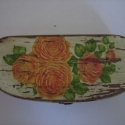 Rózsás szemüvegtok a Mamának, Otthon, lakberendezés, Tárolóeszköz, Decoupage, szalvétatechnika, Festett tárgyak, Persze lehet Neked, Anyunak, Dédinek, vagy a szomszédnéninek is. Natur fa szemüvegtokot festettem, r..., Meska