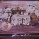 Csokis doboz - nosztalgia stílusban, Férfiaknak, Konyhafelszerelés, Otthon, lakberendezés, Tárolóeszköz, Decoupage, szalvétatechnika, Festett tárgyak, Teletömheted csokival és ajándékozhatod , szülinapra, vagy csak úgy. Persze saját magadat is megleph..., Meska