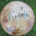 Velencei mintás elegáns kalapdoboz, Dekoráció, Otthon, lakberendezés, Tárolóeszköz, Doboz, Decoupage, szalvétatechnika, Festett tárgyak, Nagy kerek kalapdoboz, nagyanyáink korát idézi:)
Nagyon szép velencei képek (Ponte di Rialto és gond..., Meska