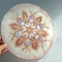 Béke selyem mandala, Dekoráció, Otthon, lakberendezés, Dísz, Selyemfestés, Béke selyem mandala - Békességet, nyugalmat hoz otthonodba. Kellemes, finom, visszafogott színek jel..., Meska