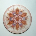 Béke selyem mandala, Dekoráció, Otthon, lakberendezés, Dísz, Selyemfestés, Béke selyem mandala - Békességet, nyugalmat hoz otthonodba. Kellemes, finom, visszafogott színek jel..., Meska