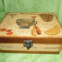 Teásdoboz,tea tartó doboz 6 rekeszes .csészés, Konyhafelszerelés, Otthon, lakberendezés, Tárolóeszköz, Doboz, , Meska