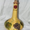 Dekoratív, domborított szőlőmintás italosüveg !, Konyhafelszerelés, Dekoráció, Otthon, lakberendezés, Férfiaknak, Decoupage, szalvétatechnika, Domborított szőlőmintás italosüveg, (pálinkának vagy bármilyen más italfélének!
Igényes, szép kidolg..., Meska