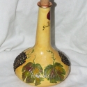 Dekoratív, domborított szőlőmintás italosüveg !, Konyhafelszerelés, Dekoráció, Otthon, lakberendezés, Férfiaknak, Decoupage, szalvétatechnika, Domborított szőlőmintás italosüveg, (pálinkának vagy bármilyen más italfélének!
Igényes, szép kidolg..., Meska