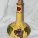 Dekoratív, domborított szőlőmintás italosüveg !, Konyhafelszerelés, Dekoráció, Otthon, lakberendezés, Férfiaknak, Decoupage, szalvétatechnika, Domborított szőlőmintás italosüveg, (pálinkának vagy bármilyen más italfélének!
Igényes, szép kidolg..., Meska