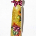 Gyümölcsmintás üveg, házi szörpnek, 7dl-es !, Konyhafelszerelés, Otthon, lakberendezés, Bögre, csésze, Kancsó , Decoupage, szalvétatechnika, Gyümölcsmintás üveg, házi szörpnek ! Igényes, szép kidolgozással, csipkepapírral, némi kézi festésse..., Meska