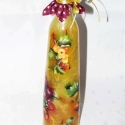 Gyümölcsmintás üveg, házi szörpnek, 7dl-es !, Konyhafelszerelés, Otthon, lakberendezés, Bögre, csésze, Kancsó , Decoupage, szalvétatechnika, Gyümölcsmintás üveg, házi szörpnek ! Igényes, szép kidolgozással, csipkepapírral, némi kézi festésse..., Meska