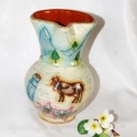 Tejeskancsó svájci módra, antikolt stílusban !, Konyhafelszerelés, Otthon, lakberendezés, Kancsó , Bögre, csésze, Decoupage, szalvétatechnika, Tejeskancsó svájci módra, antikolt stílusban, kerámiából !
Belseje mázas, igényes, szép kidolgozássa..., Meska