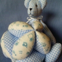 Palkóék, Baba-mama-gyerek, Játék, Mindenmás, Plüssállat, rongyjáték, Varrás, Mindenmás, Szép kisfiúnak való kockás mackó és a hozzá illő kislabda.
Ha baba született a családba akkor ez a l..., Meska