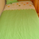 Zöld pöttyös tulipános ágytakaró, Otthon, lakberendezés, Baba-mama-gyerek, Lakástextil, Gyerekszoba, Varrás, Patchwork, foltvarrás, MEGRENDELÉSRE!
Erre kérlek ne kattints, már másé.

Pamutvászonból készült, rávarrt tulipánok és szal..., Meska