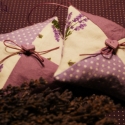levendula illatpárna, Otthon, lakberendezés, Dekoráció, Dísz, Varrás, Patchwork, foltvarrás, Romantikus illatpárna ruhásszekrénybe, hálószobába, cipősszekrénybe és bárhová, ahová levendula illa..., Meska