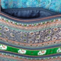 AKCIÓS!!Zöld,ezüst szállal szőtt táska, Ruha, divat, cipő, Táska, Képzőművészet , Válltáska, oldaltáska, Varrás, Patchwork, foltvarrás, Sötétszürke kordbársony anyagból készült táska.Az elejét,ezüst szállal,kézzel szőtt anyag díszíti,me..., Meska