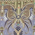 Drapp,fantázia 2. fedeles táska, Magyar motívumokkal, Táska, Ruha, divat, cipő, Válltáska, oldaltáska, Varrás, Gyöngyfűzés, Drapp,vastag,jó tartást biztosító bútorszövetből készült csepp formájú táska, melynek elejét nyomott..., Meska