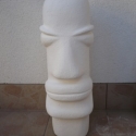 Törzsi fej kültéri szobor (60cm magas), Férfiaknak, Képzőművészet , Otthon, lakberendezés, Kerti dísz, Kőfaragás, Szobrászat, Egyedi, saját tervezésű, kézzel faragott nagyméretű ytong kül- és beltéri szobor. 

Időjárásálló (al..., Meska