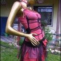 Bohém dolly-ruha, Ruha, divat, cipő, Női ruha, Ruha, Varrás, Ragdoll dress
Dolly02
Bohém kétrészes ruha kézzel festett elasztikus trikópamutból és bordó selyembő..., Meska
