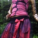 Bohém dolly-ruha, Ruha, divat, cipő, Női ruha, Ruha, Varrás, Ragdoll dress
Dolly02
Bohém kétrészes ruha kézzel festett elasztikus trikópamutból és bordó selyembő..., Meska