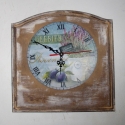 Kék levendulás óra , Dekoráció, Otthon, lakberendezés, Falióra, Kép, Decoupage, szalvétatechnika, Fotó, grafika, rajz, illusztráció, Nem könnyű egy izlésesen berendezett konyhába stílusos kiegészítőt találni.
Ezen próbáltunk segíteni..., Meska