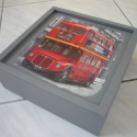 London készlet - ládikó és füzet, Férfiaknak, Dekoráció, Képeslap, album, füzet, Otthon, lakberendezés, Decoupage, szalvétatechnika, Festett tárgyak, Ha egy igazán különleges, egyedi füzetet és egy dobozt szeretnél magadénak tudni, esetleg ajándékozn..., Meska