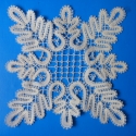 Négyzet alakú vertcsipke, Dekoráció, Dísz, , Meska