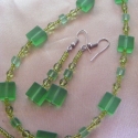 Green Cube szett, Ékszer, óra, Ékszerszett, , Meska