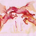 Ugrás c. aquarell nyomat, Meska
