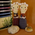 Kabala baba, csinos ruhában - Kunigunda , Dekoráció, Játék, Baba-mama-gyerek, Baba játék, Patchwork, foltvarrás, Varrás, Imádom ezt a babát varrni. Alig várom, hogy elkészüljek a varrással és az arcát megrajzoljam. Csak r..., Meska