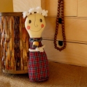 Kabala baba, csinos ruhában - Kunigunda , Dekoráció, Játék, Baba-mama-gyerek, Baba játék, Patchwork, foltvarrás, Varrás, Imádom ezt a babát varrni. Alig várom, hogy elkészüljek a varrással és az arcát megrajzoljam. Csak r..., Meska