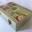 Rusztikus tároló doboz, Dekoráció, Férfiaknak, Otthon, lakberendezés, Tárolóeszköz, Decoupage, szalvétatechnika, Rusztikus fadoboz, kopottas hatásúra festve, mattra lakkozva.
A férfiak is kifejezetten kedvelik. :)..., Meska