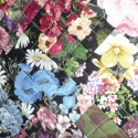 \"Köszönöm\"- falikép, Képzőművészet , Otthon, lakberendezés, Textil, Falikép, Ez a falikép egy nagy virágkosarat ábrázol. Gondosan összeválogatott 5 x 5cm-es négyzetekből áll.A h..., Meska